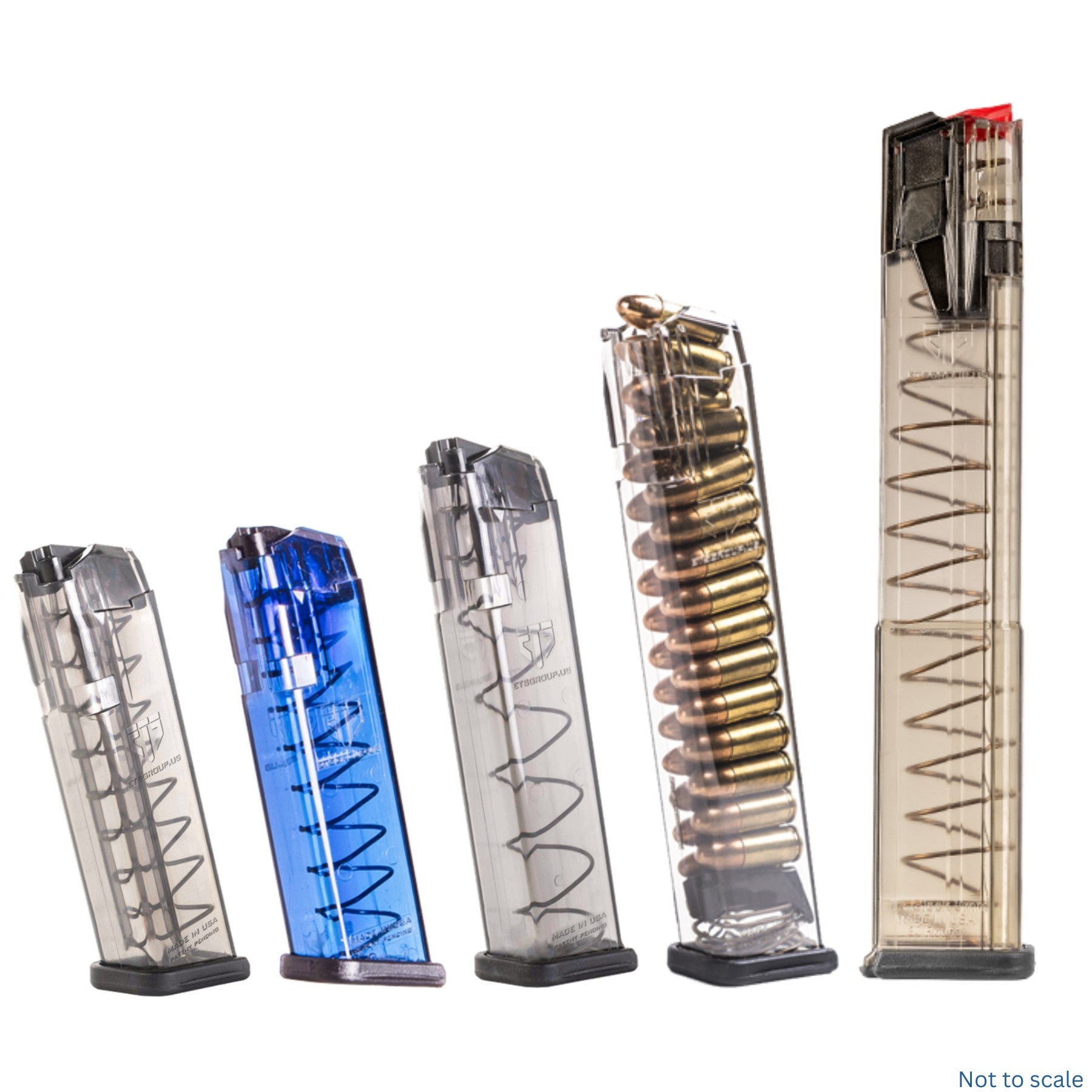 Elite Tactical Systems 9mm mag for Glock 17, 18, 19, 19x, 26, 34, and 45 (10 to 40 Rounds) all